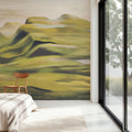 Oil Mountain, Greens Mural Wallpaper - room preview 03
