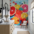 Fruits Approaching Mural Wallpaper - room preview 03