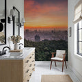 Taipei Sunset Red Mural Wallpaper - room preview 03