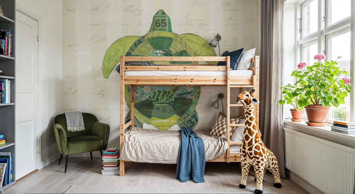 Green Oceans Mural Wallpaper - room preview 03