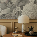 Dahlia Days, Washed Mural Wallpaper - room preview 03