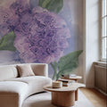 Dimensional Hydrangea II Mural Wallpaper - room preview 03