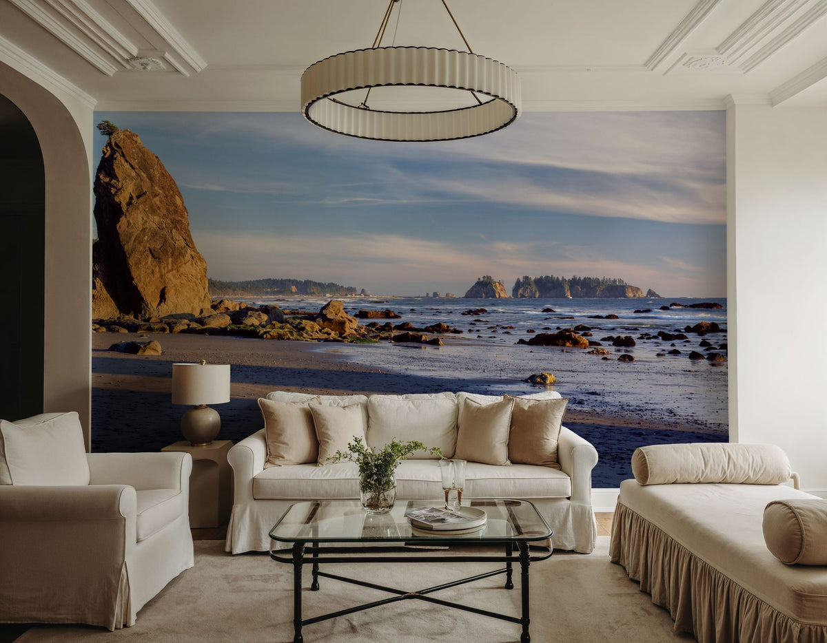 Rialto Beach At Sunset Mural Wallpaper - room preview 03