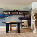 Foggy Fishing Mural Wallpaper - room preview 03