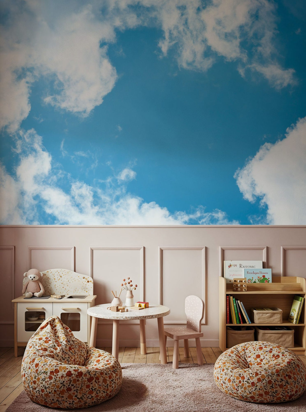 Sky Illusion Mural Wallpaper - room preview 03