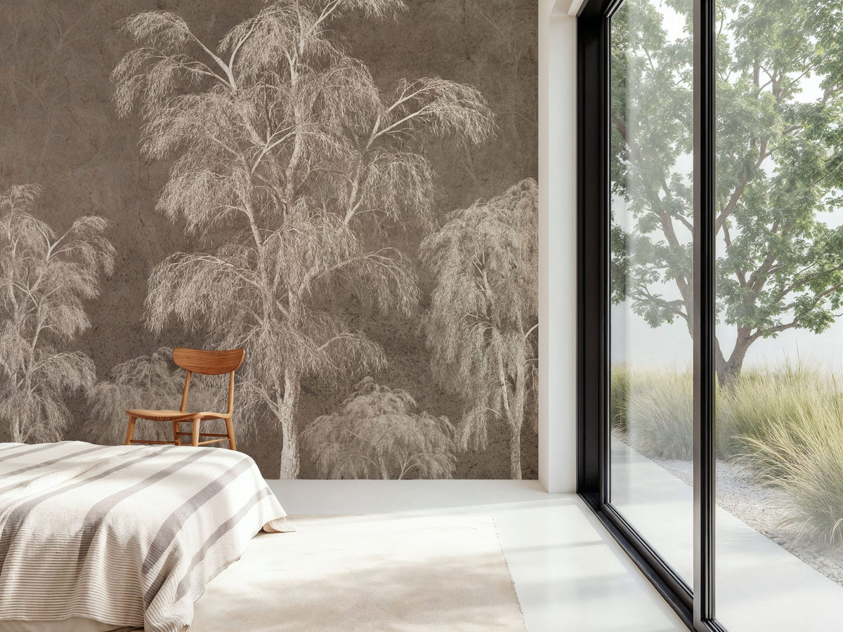 Treecrown Rustic Mural Wallpaper - room preview 03