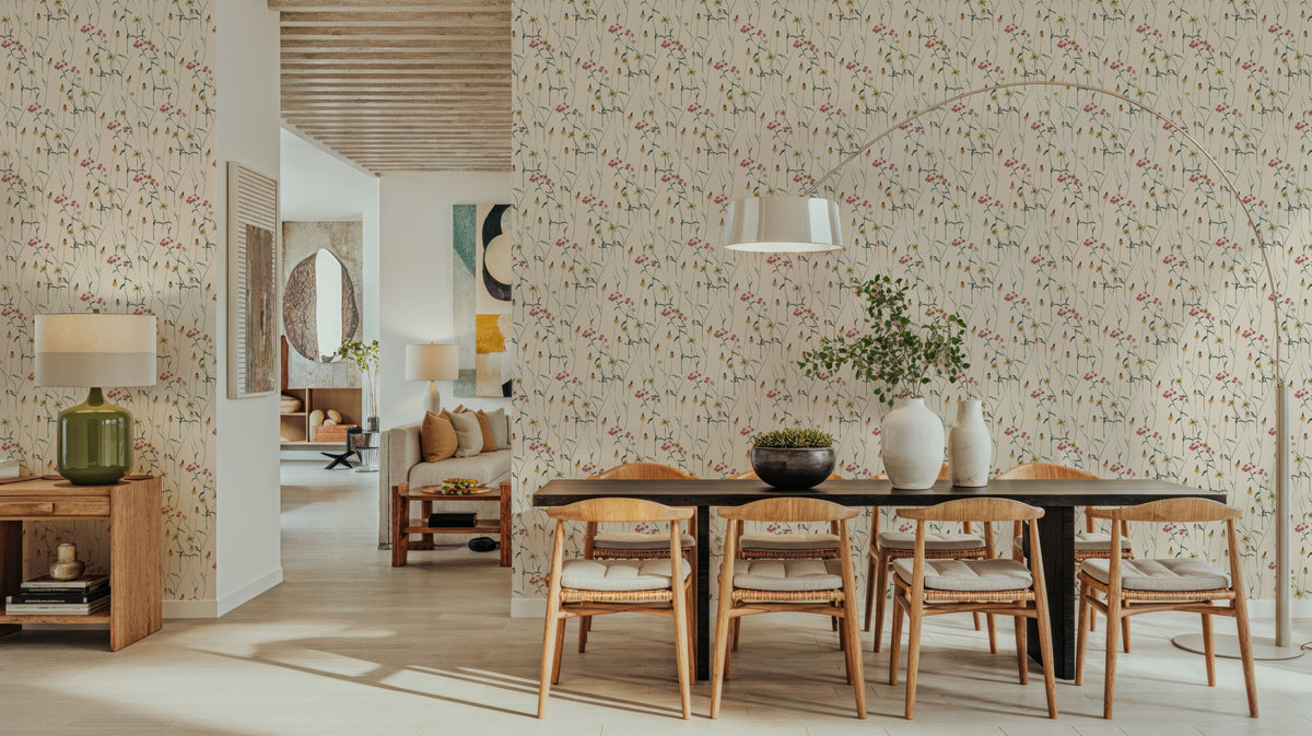 Meadow Flowers Mural Wallpaper - room preview 03