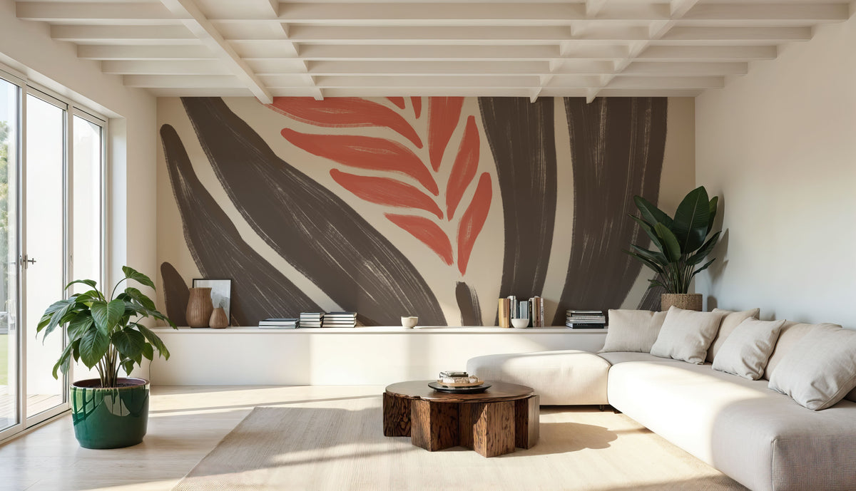 Simple Flowers II Mural Wallpaper - room preview 03