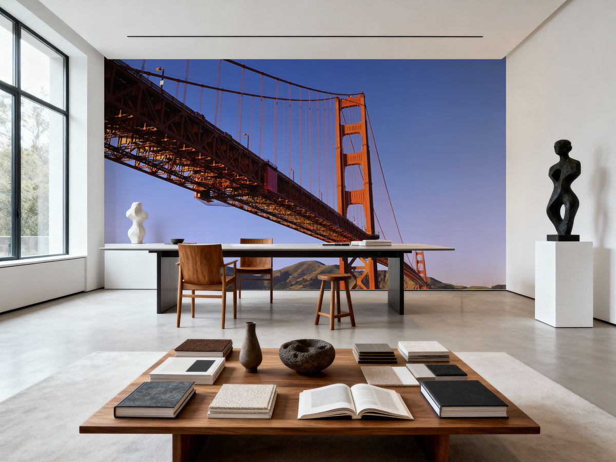 Golden Gate View Mural Wallpaper - room preview 03