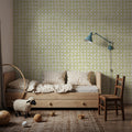 Mixed Green Circles Mural Wallpaper - room preview 03