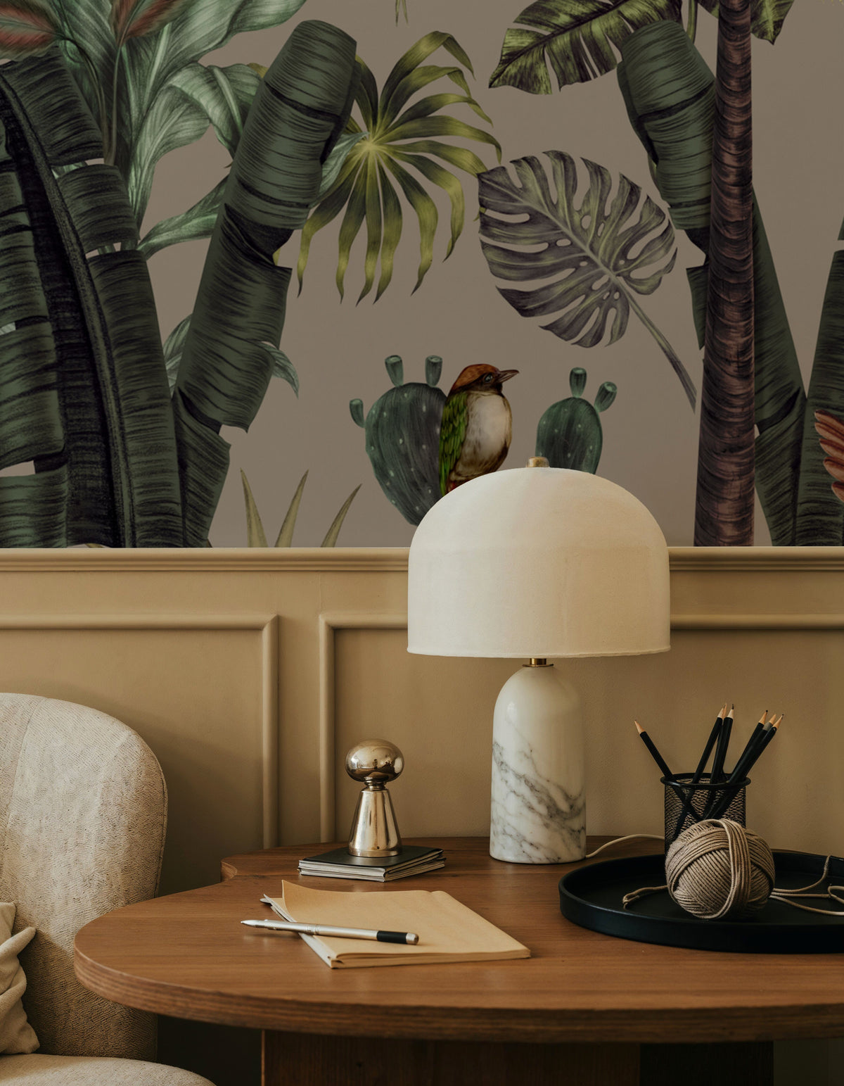 Tropical Wonderland, Lavender Mural Wallpaper - room preview 03