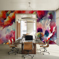 Intense Floral Radiance Mural Wallpaper - room preview 03