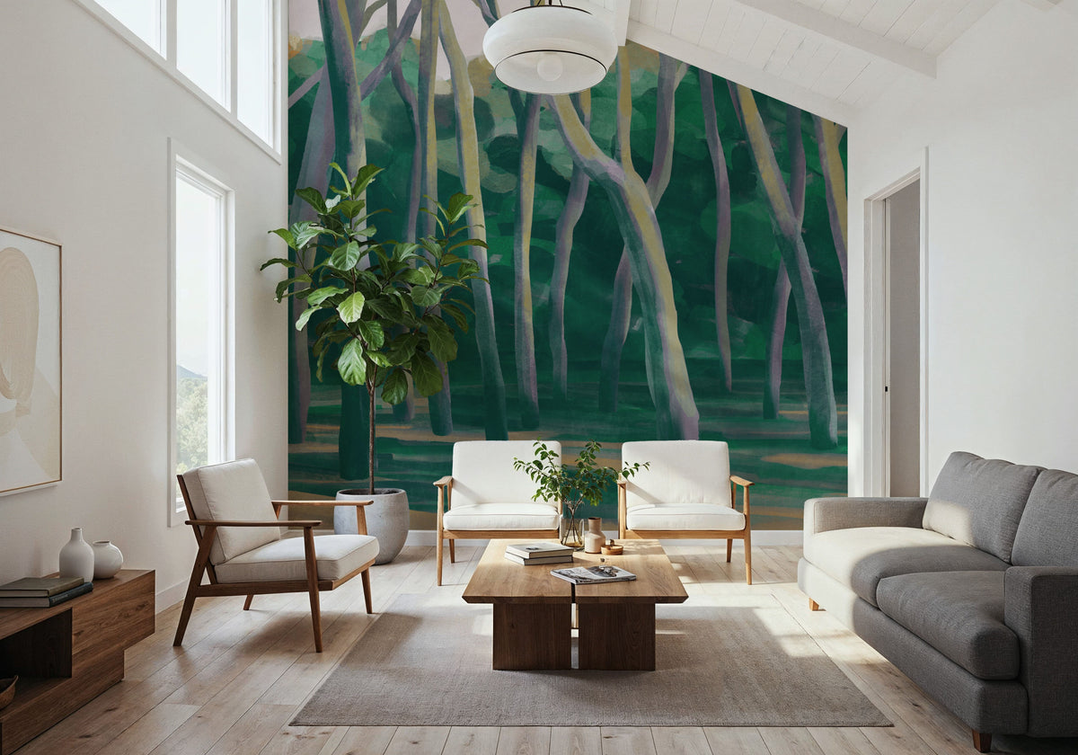 Dune Forest, Emerald Mural Wallpaper - room preview 03