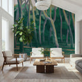 Dune Forest, Emerald Mural Wallpaper - room preview 03