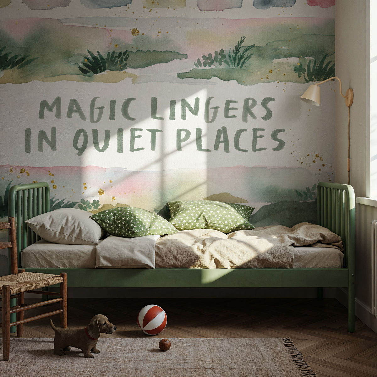 Midsummer Meadow II Mural Wallpaper - room preview 03