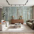 Winter Woodland Mural Wallpaper - room preview 03