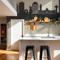 Hobart Australia Skyline Concrete Mural Wallpaper - room preview 03