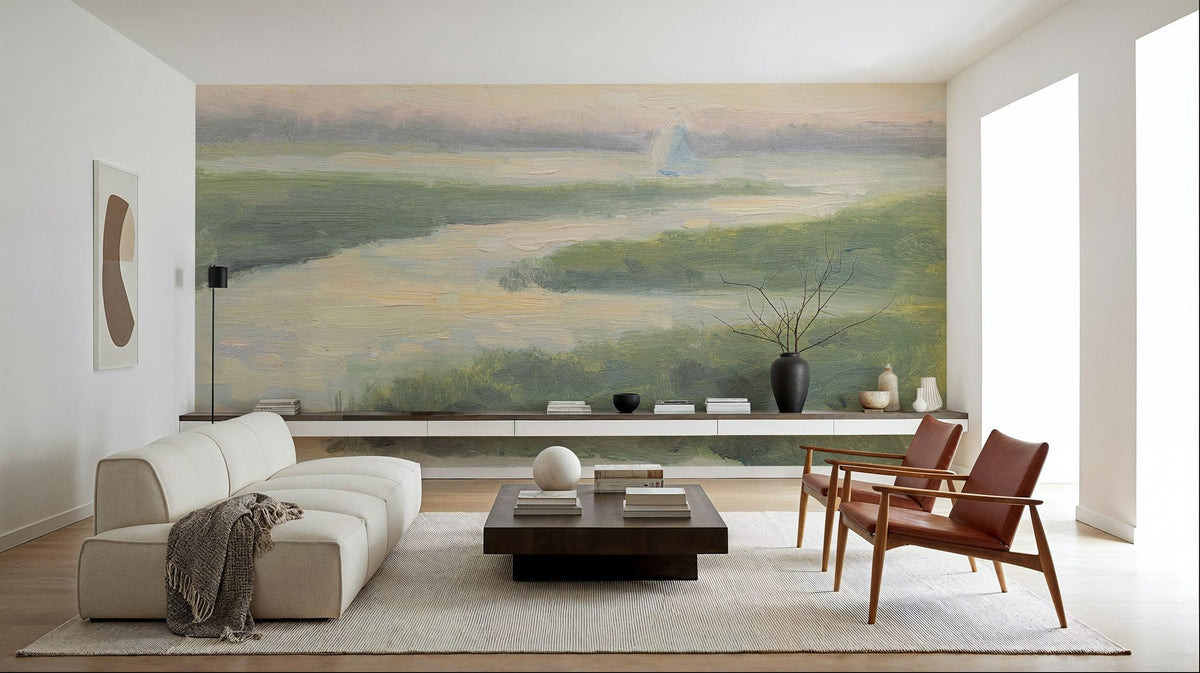 Sunset Sail Mural Wallpaper - room preview 03