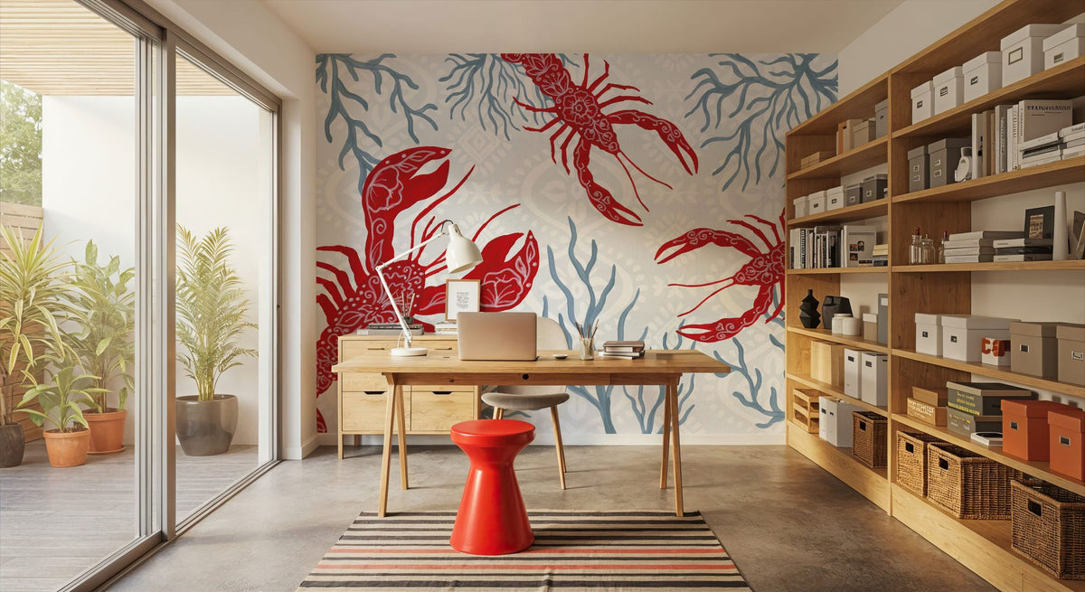 Delicate Coastline I Mural Wallpaper - room preview 03