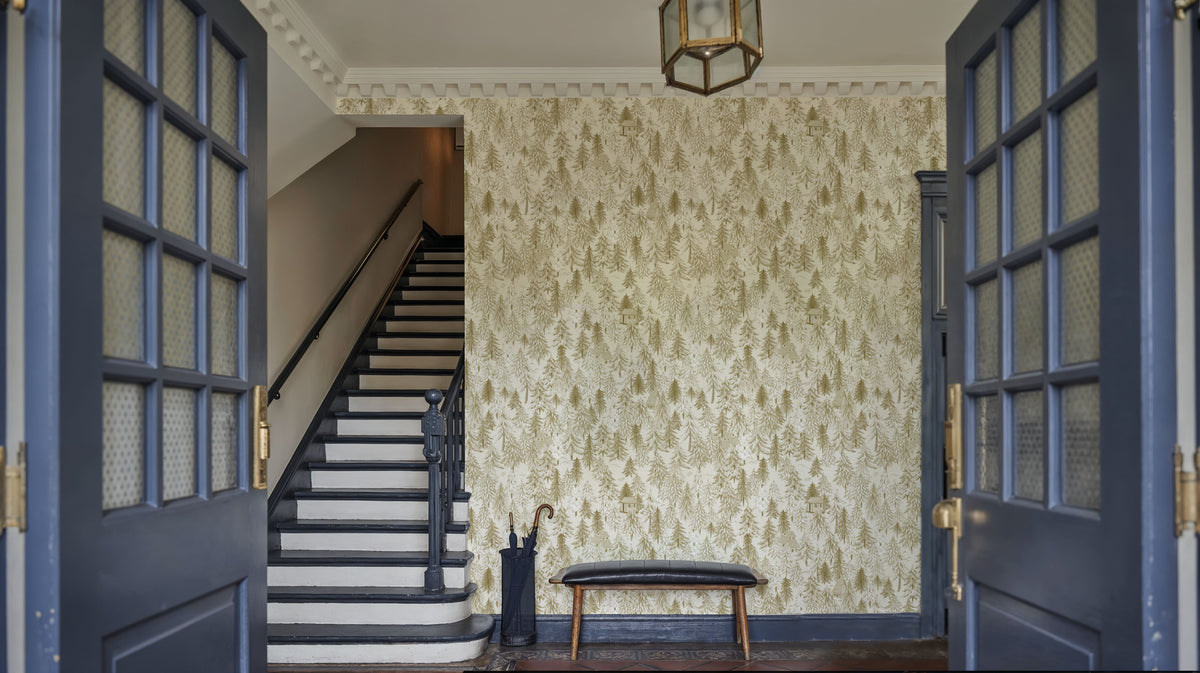 Forest Cabins, Dijon Mural Wallpaper - room preview 03