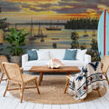 Greetings From Sunset Views Mural Wallpaper - room preview 03