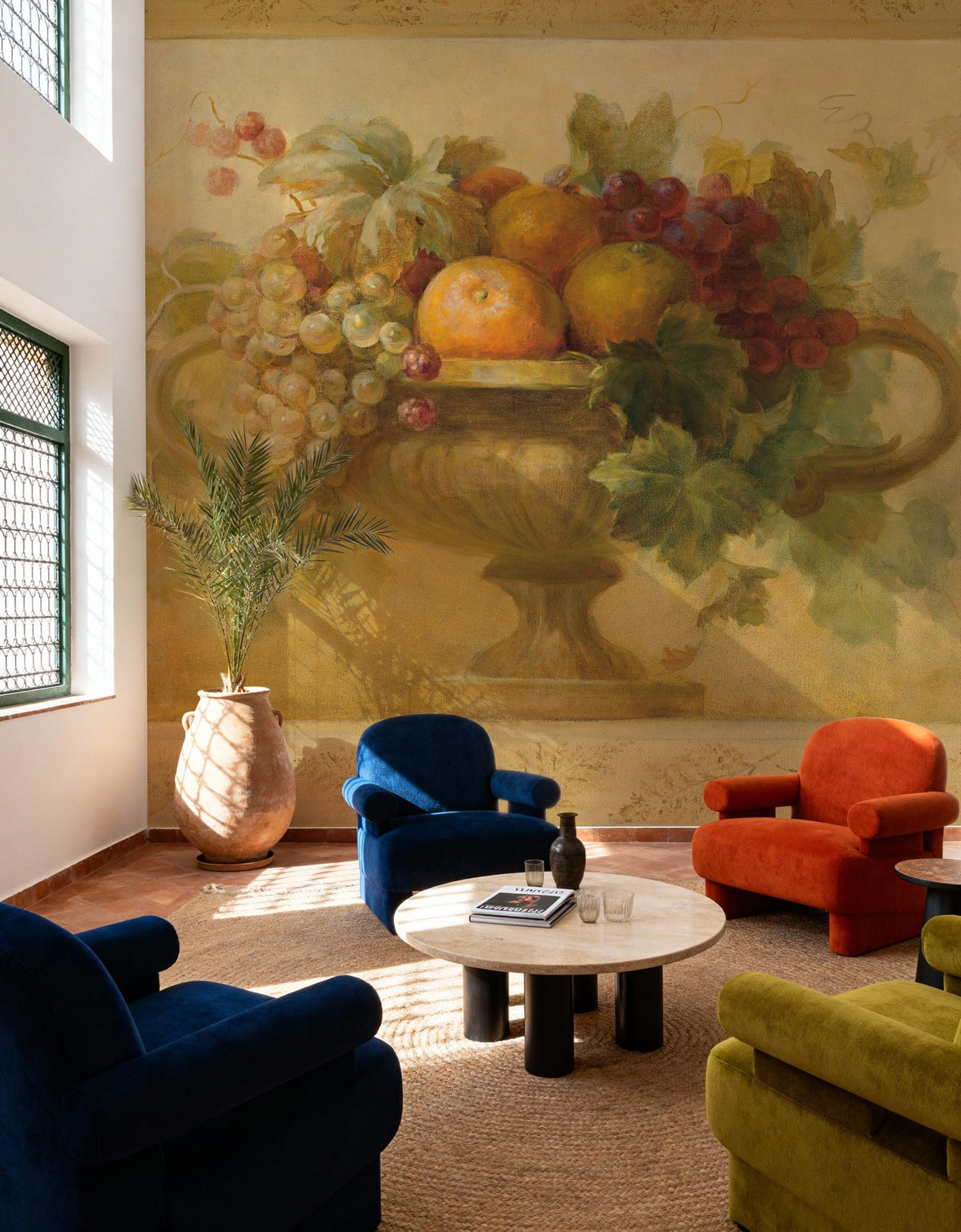Autumn Urn Mural Wallpaper - room preview 03