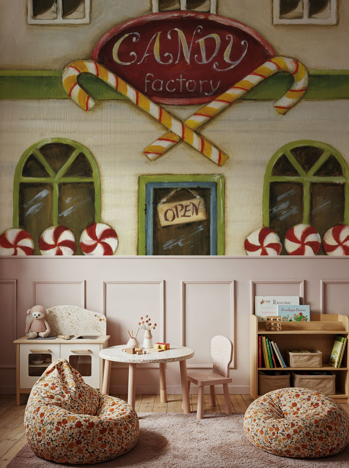 Winter Teddy Bears V Mural Wallpaper - room preview 03