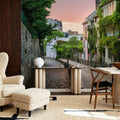 Streets of Montmartre Mural Wallpaper - room preview 03