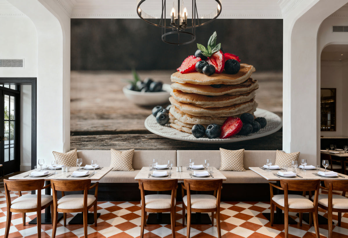 Stack of Pancakes Mural Wallpaper - room preview 03