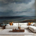 Evening Beach Mural Wallpaper - Neutral Tone - room preview 03