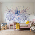 Unicorn Power Mural Wallpaper - room preview 03