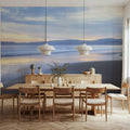 Pastel Shore Reflections Mural Wallpaper - room preview 03