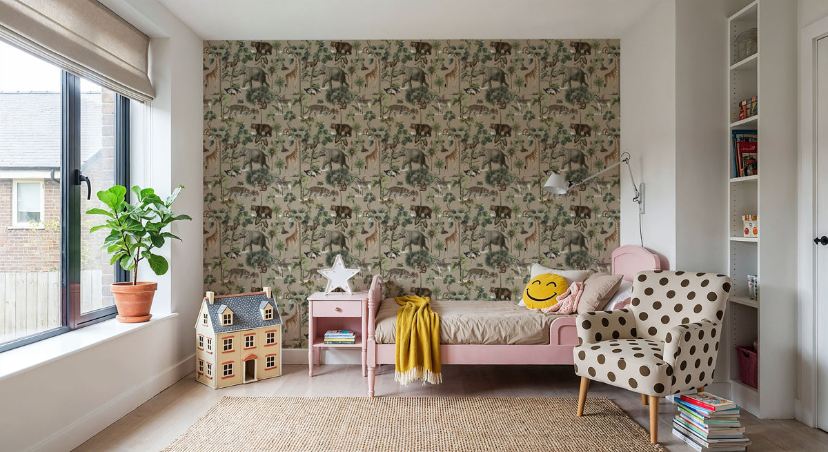 The Jungle Trail Mural Wallpaper - room preview 03