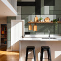 Spectrum Blocks, Olive Mural Wallpaper - room preview 03