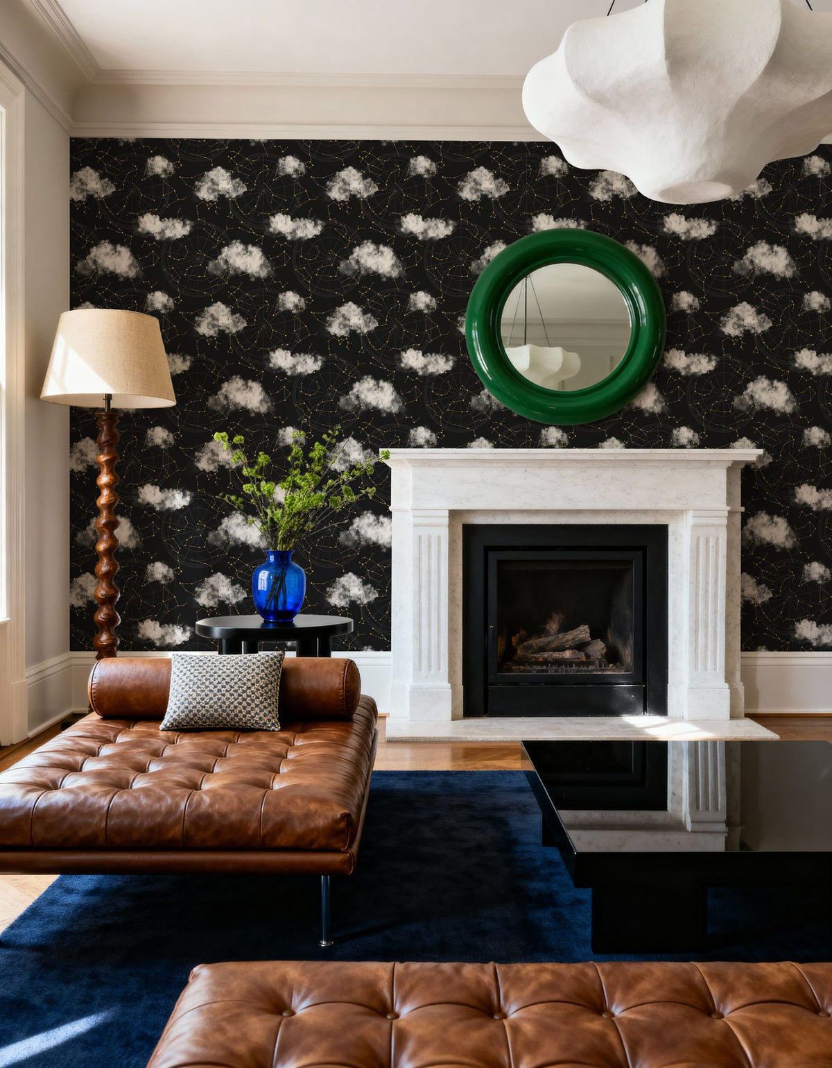 Cloudy Night Mural Wallpaper - room preview 03