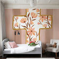 Floral Cross IV Mural Wallpaper - room preview 03