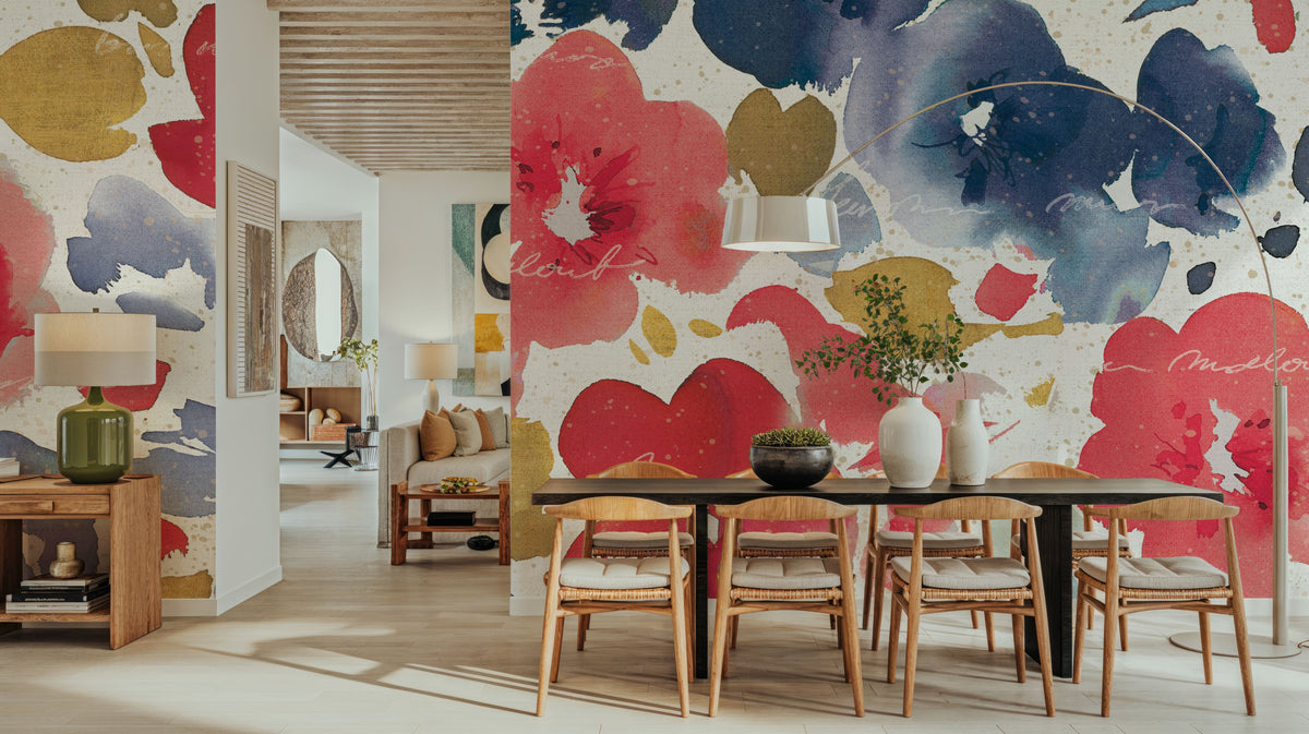 Floral Flow I Mural Wallpaper - room preview 03