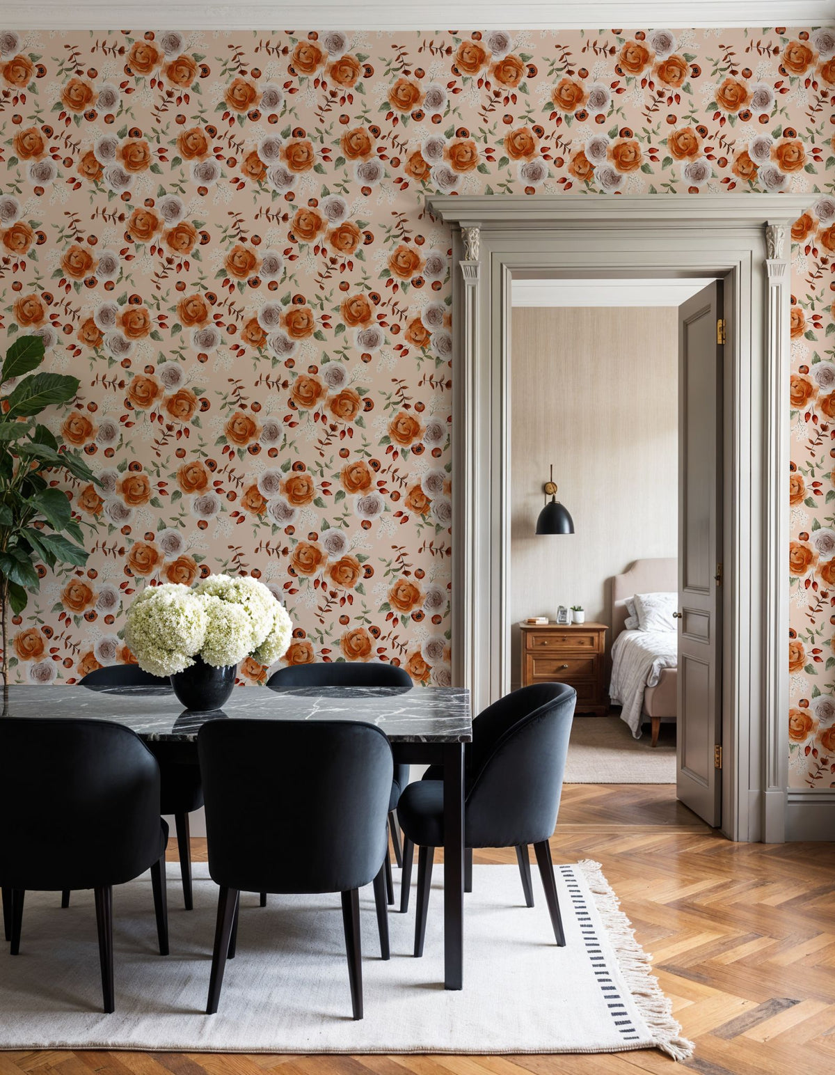 November Berries Mural Wallpaper - room preview 03