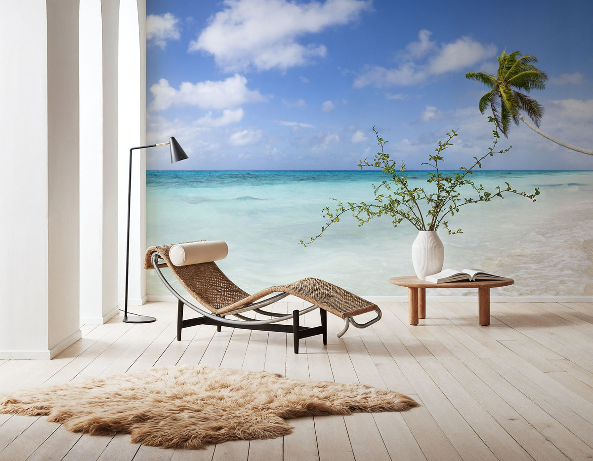 Atoll Beach Mural Wallpaper - room preview 03