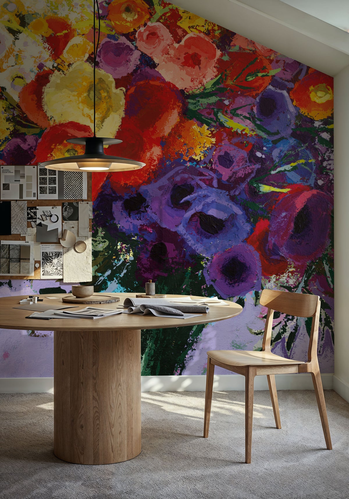 Wild and Flowery Mural Wallpaper - room preview 03