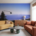 Coastal Highway Journey Gradient Mural Wallpaper - room preview 03
