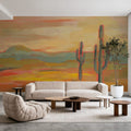 Saguaro Desert Mural Wallpaper - room preview 03