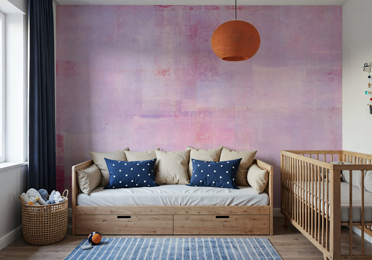 Texture Fields Pink Mural Wallpaper - room preview 03
