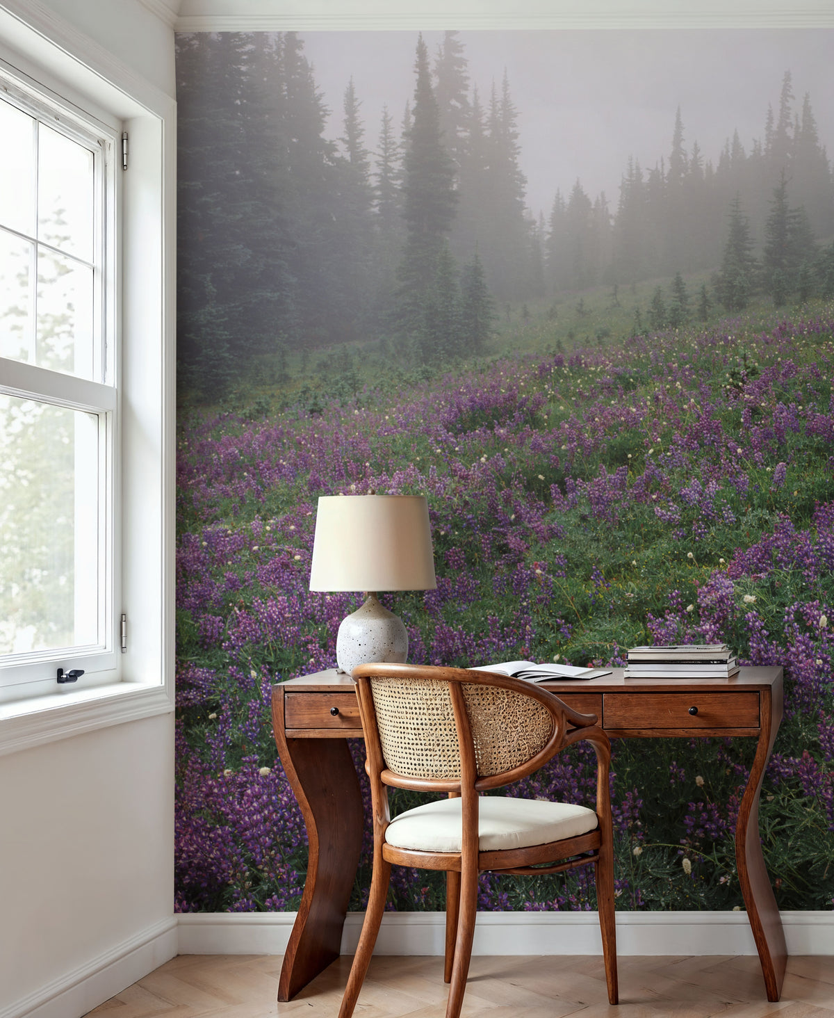 Heather Fields Mural Wallpaper - room preview 03
