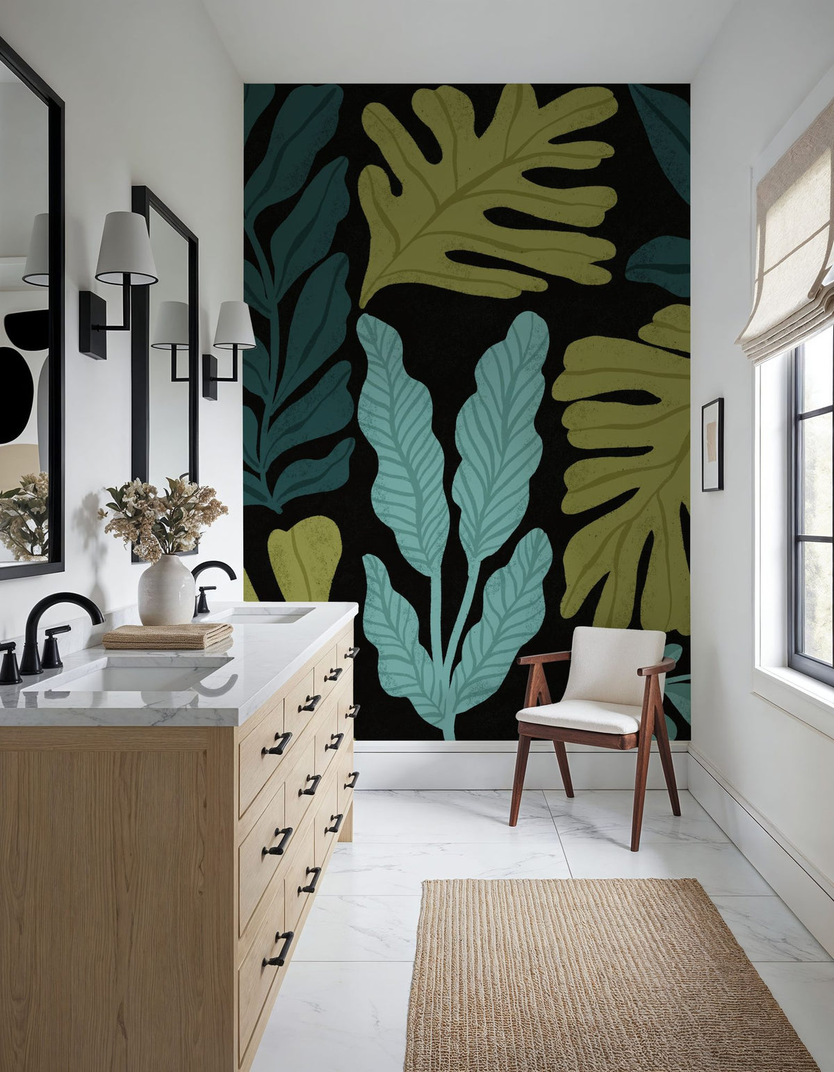 Plant Toss IV Mural Wallpaper - room preview 03