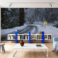 Winter Forest Journey Mural Wallpaper - room preview 03