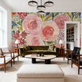 Floral Focus Mural Wallpaper - room preview 03