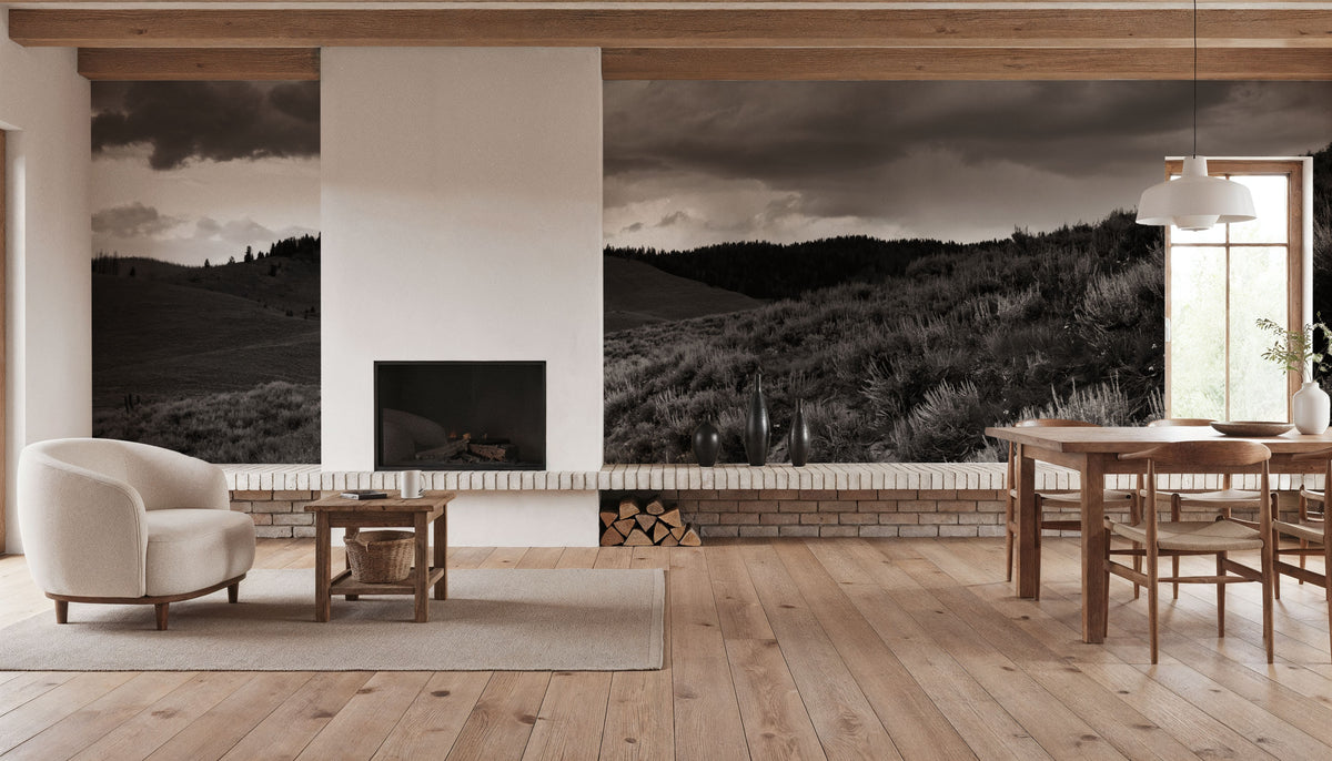 Stanley Basin Road Mural Wallpaper - room preview 03