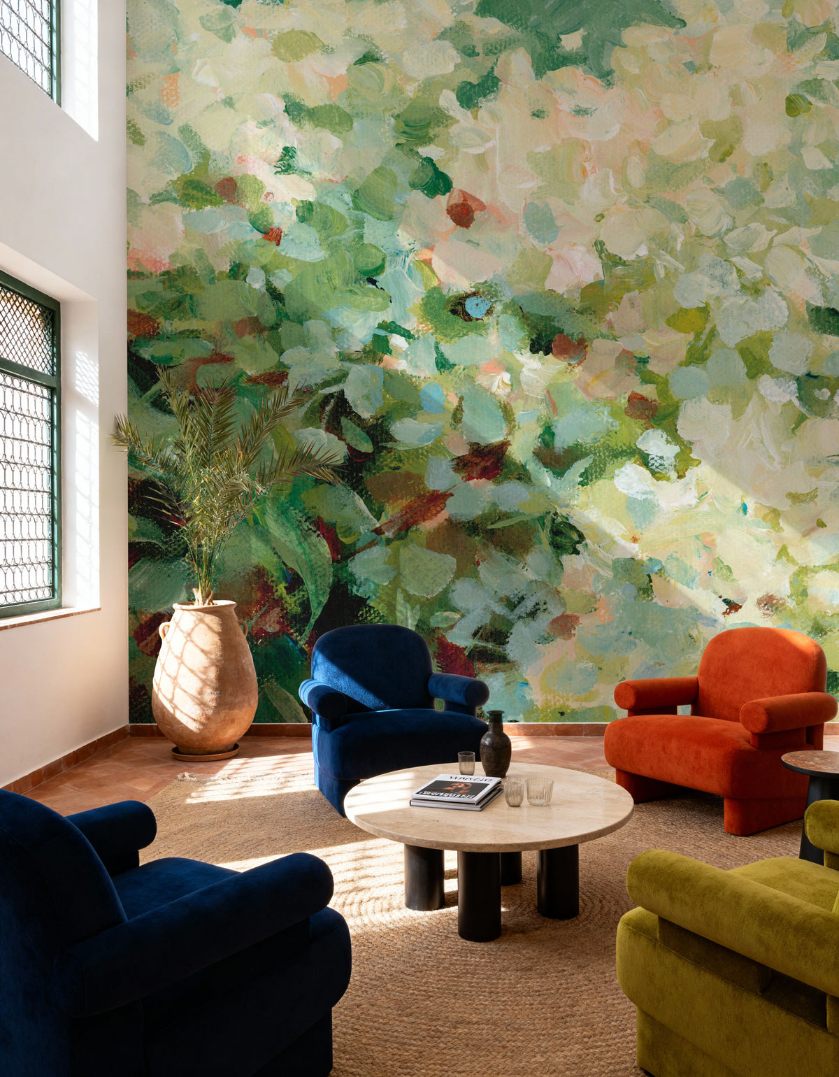 Humble Hydrangea Mural Wallpaper - room preview 03