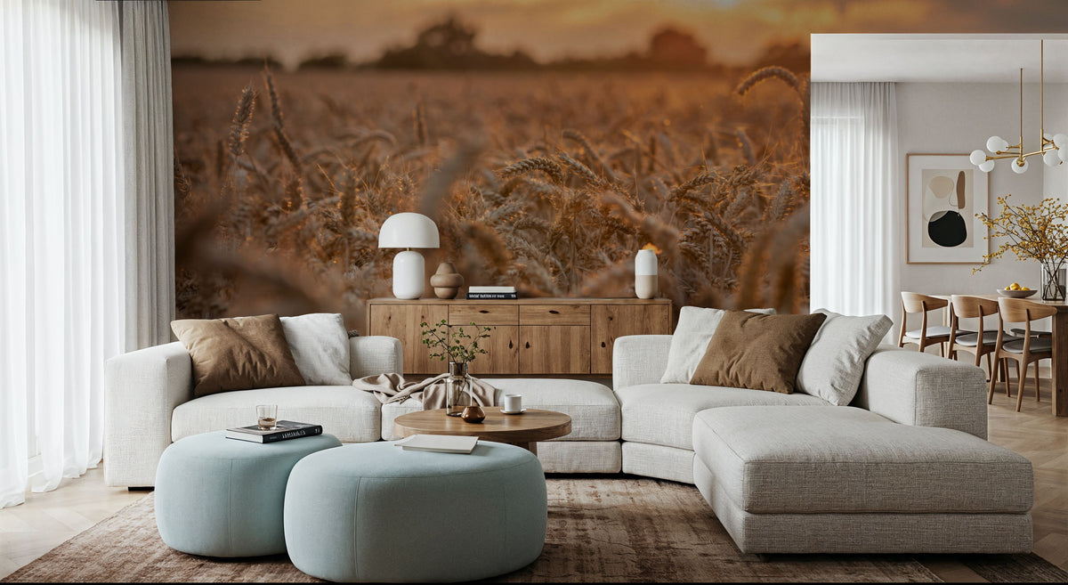 Harvest Sunset Mural Wallpaper - room preview 03